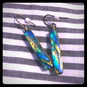 Glass earrings